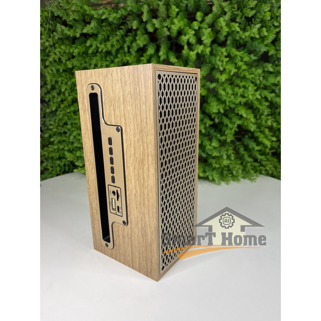 Loa Bluetooth Mini XM-5H Tích Hợp Radio - Loa Mini Vỏ Gỗ Vintage Công Suất Âm Thanh 8W , Âm Thanh HiFi Cực Chill