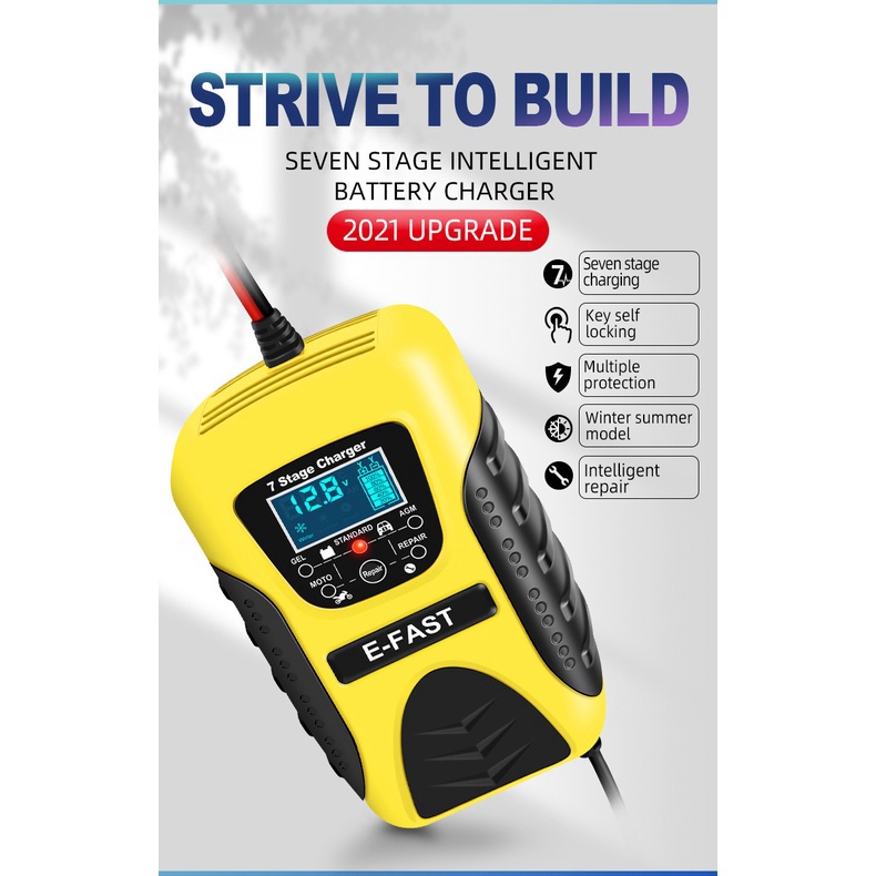 Euro Home - SẠC ẮC QUY DI ĐỘNG E-FAST 7 STAGE Taiwan