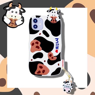 [KÈM DÂY]Ốp lưng iphone Con bò 3D N37