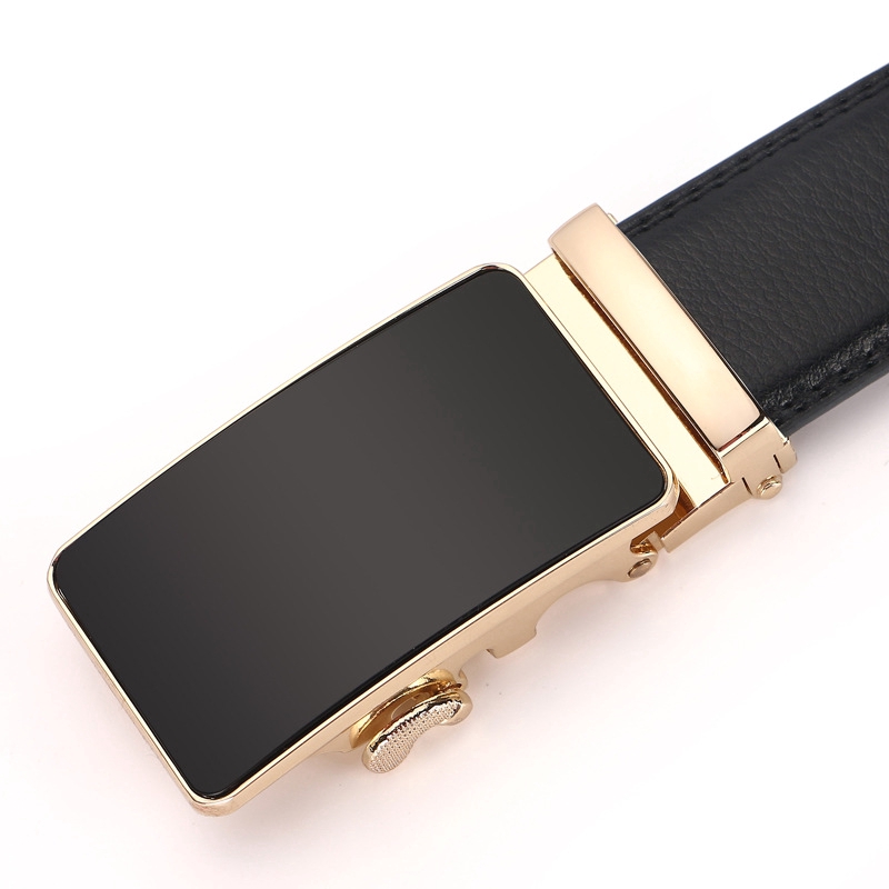 Thắt lưng từ da bò mềm mại phối khóa tự động cho nam 663