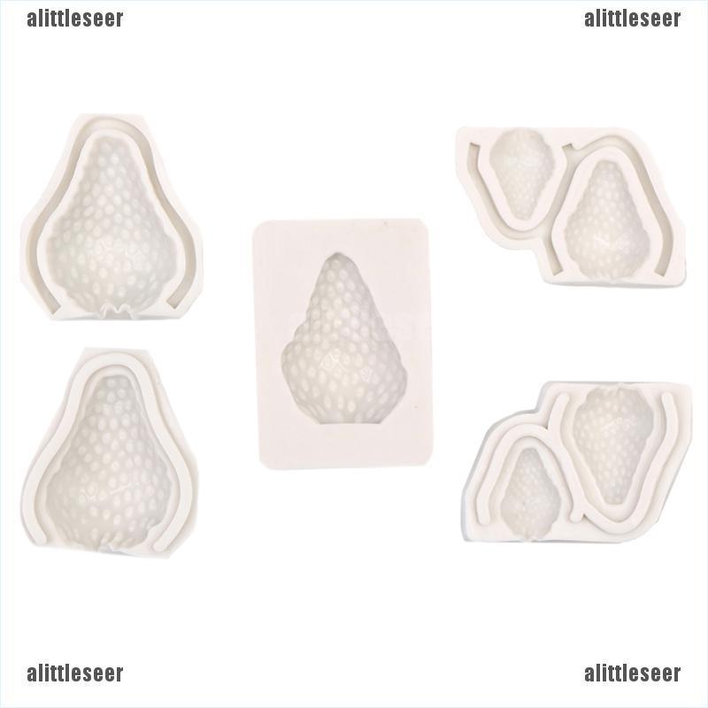 Khuôn Silicon Làm Bánh Hình Trái Dâu Xinh Xắn