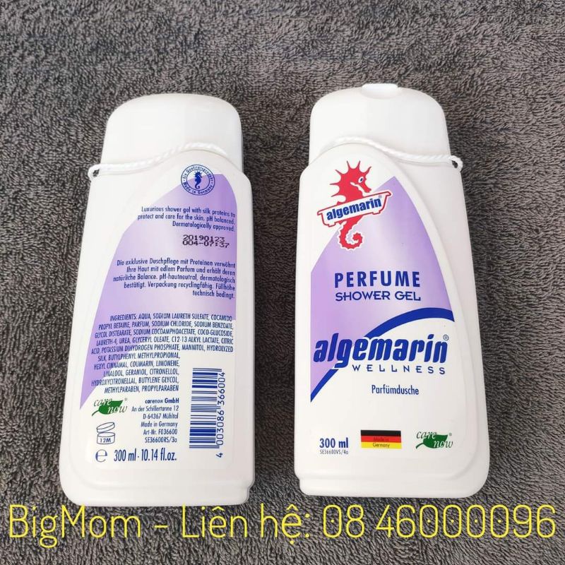 Sữa Tắm Nước Hoa Cá Ngựa Tím Algemarin 300ml