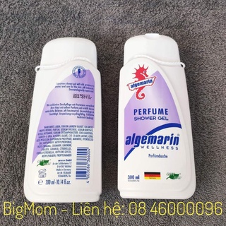 Sữa tắm nước hoa cá ngựa tím algemarin 300ml