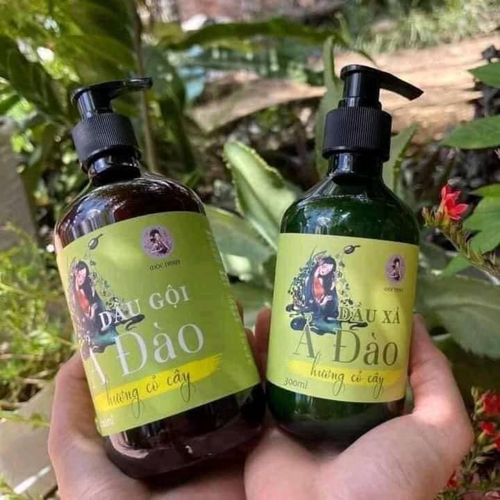 Dầu gội Ả Đào hương cỏ cây Thảo Mộc Handmade sạch gàu ngăn gãy chống rụng phục hồi hư tổn giúp tóc khỏe mạnh suôn mượt