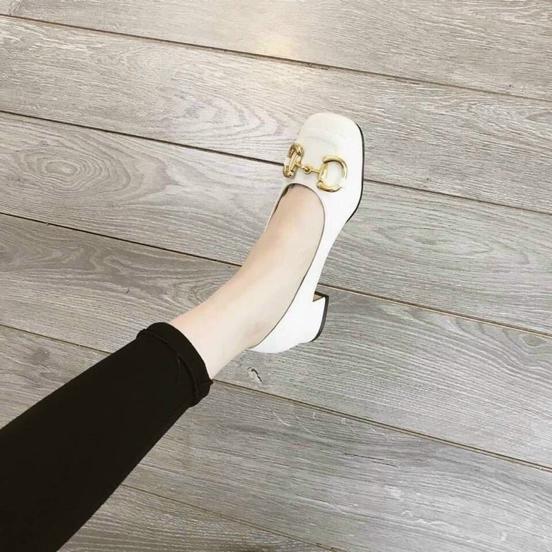 giầy mũi vuông gót 3 p siêu đẹp siêu chảnh chất đẹp l1 hót!!!