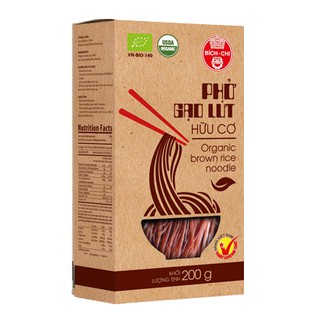 Phở gạo lứt hữu cơ Bích Chi 200g