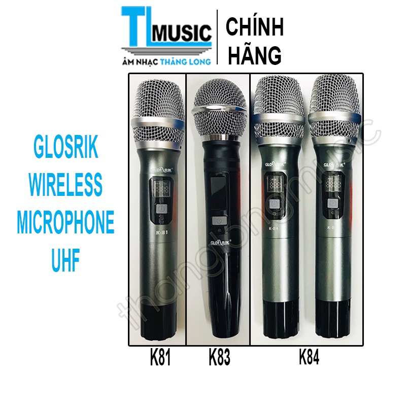 [Chính hãng] Micro karaoke không dây UHF Glosrik K81 K83 K84