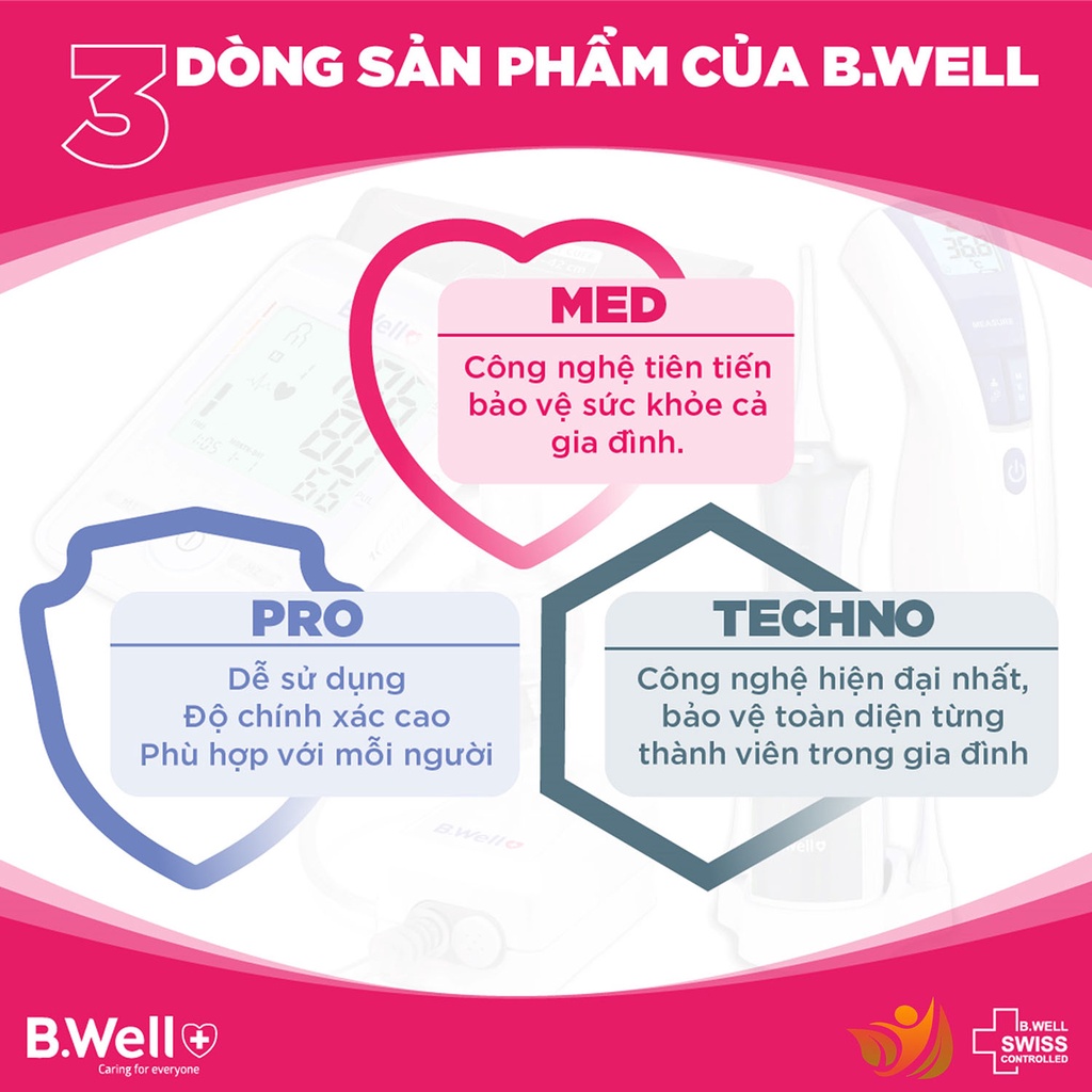 Máy khí dung xông mũi họng cầm tay cho bé và người lớn b.well med 120 - bwell y tế 360