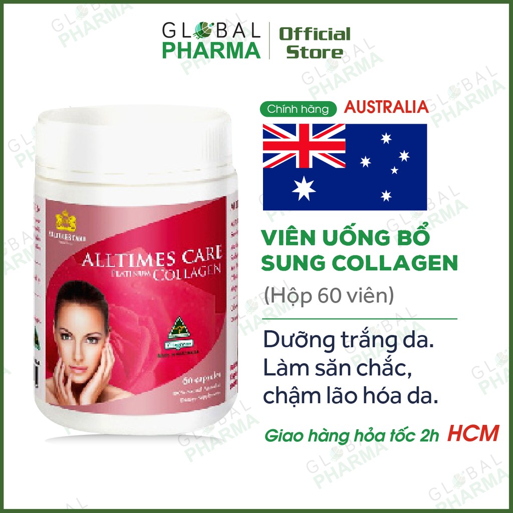 [CHÍNH HÃNG ÚC] Viên uống Collagen chống lão hóa, giúp đẹp da Alltimes Care (Hộp 60v)