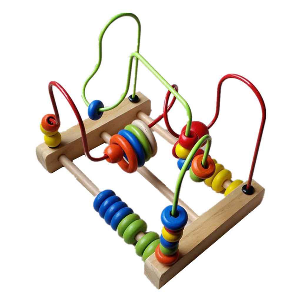 Đồ Chơi Luồn Hạt Mê Cung Bằng Gỗ Giáo Dục Cho Bé