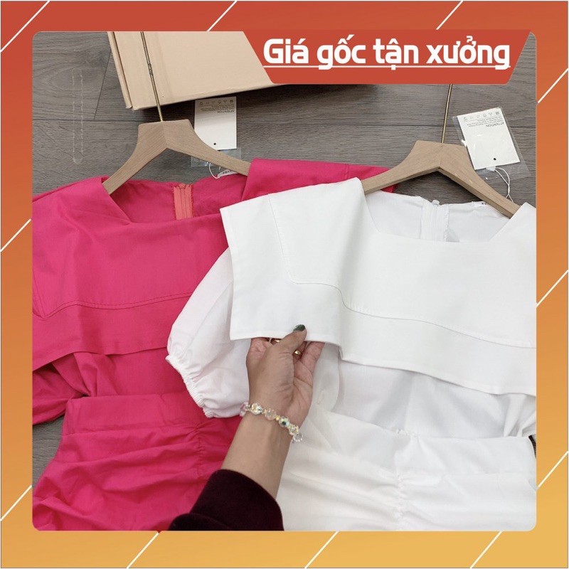 Sét Váy Cổ Vuông Rúm Hót Nhất Hè Năm Nay [ 𝐅𝐑𝐄𝐄 𝐒𝐇𝐈𝐏 ]Vải Thô Quảng Châu Loại 1 Mặc Mềm Mát Lắm ạ, Đi Dự Đám Cưới Nyc...