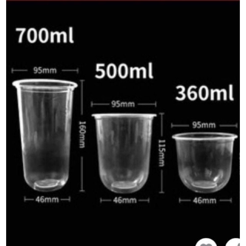 Cốc bầu làm trà sữa, trà thái 500ml | BigBuy360 - bigbuy360.vn