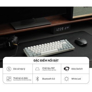 Bàn phím cơ Akko 3068 Silent Bluetooth (Akko switch v2)