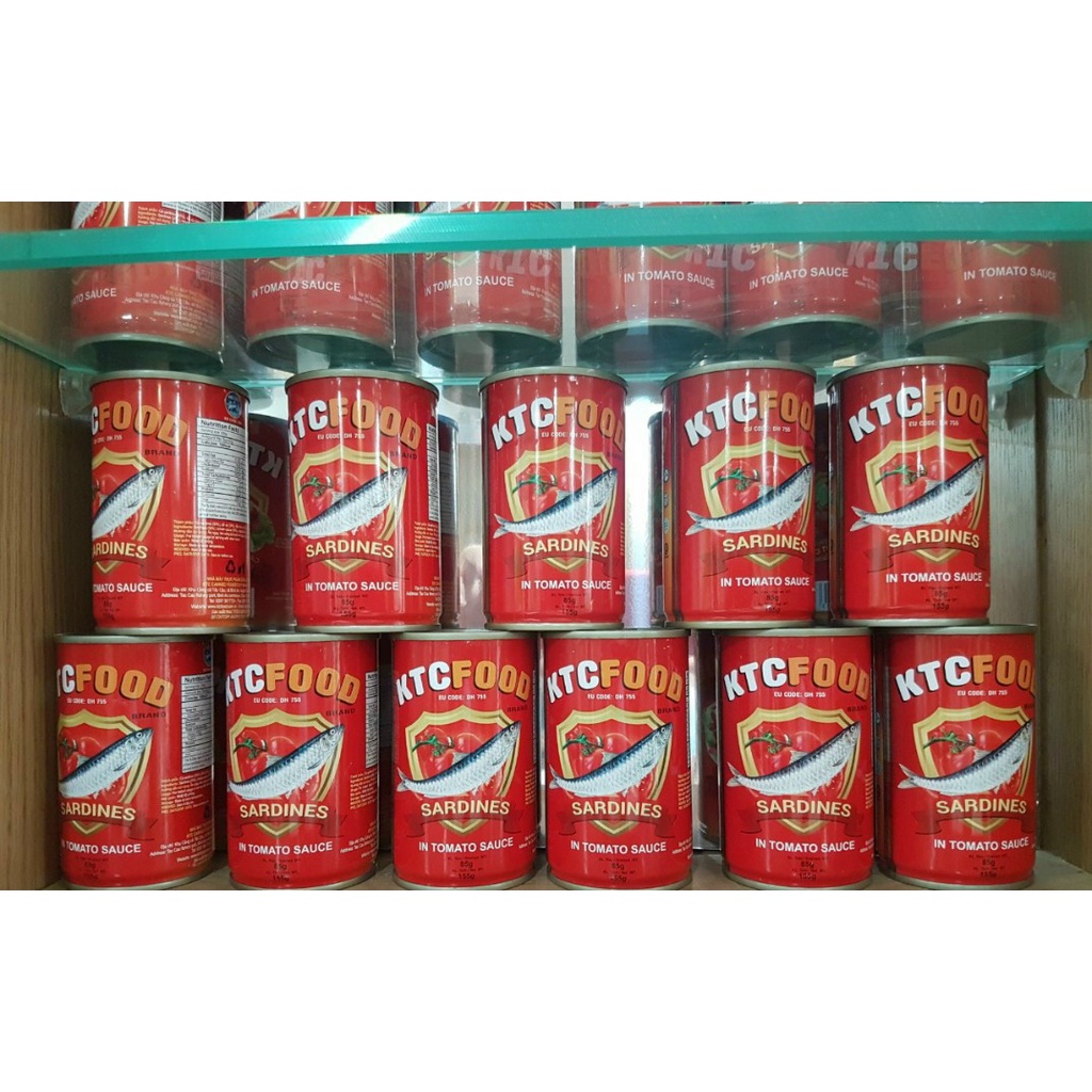 [SIÊU SALE] [FREESHIP🔥] Combo 10 hộp cá mòi - Sardines sốt cà 155gr - Cá hộp xuất khẩu KTC FOOD - Kiên Giang