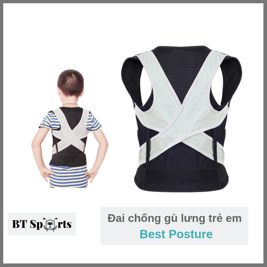 ✈️[Freeship] Đai chống gù lưng trẻ em Best Posture [Chuyên dụng bé 6-18 tuổi]