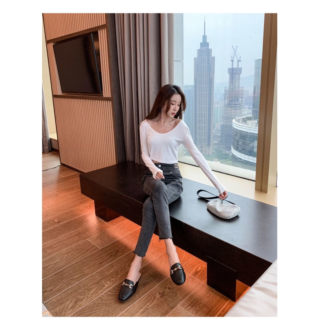 Dép Bít Mũi Thời Trang Mùa Hè Cho Nữ