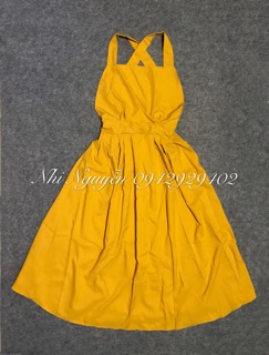 Đầm maxi chéo lưng cao cấp + Ảnh thật