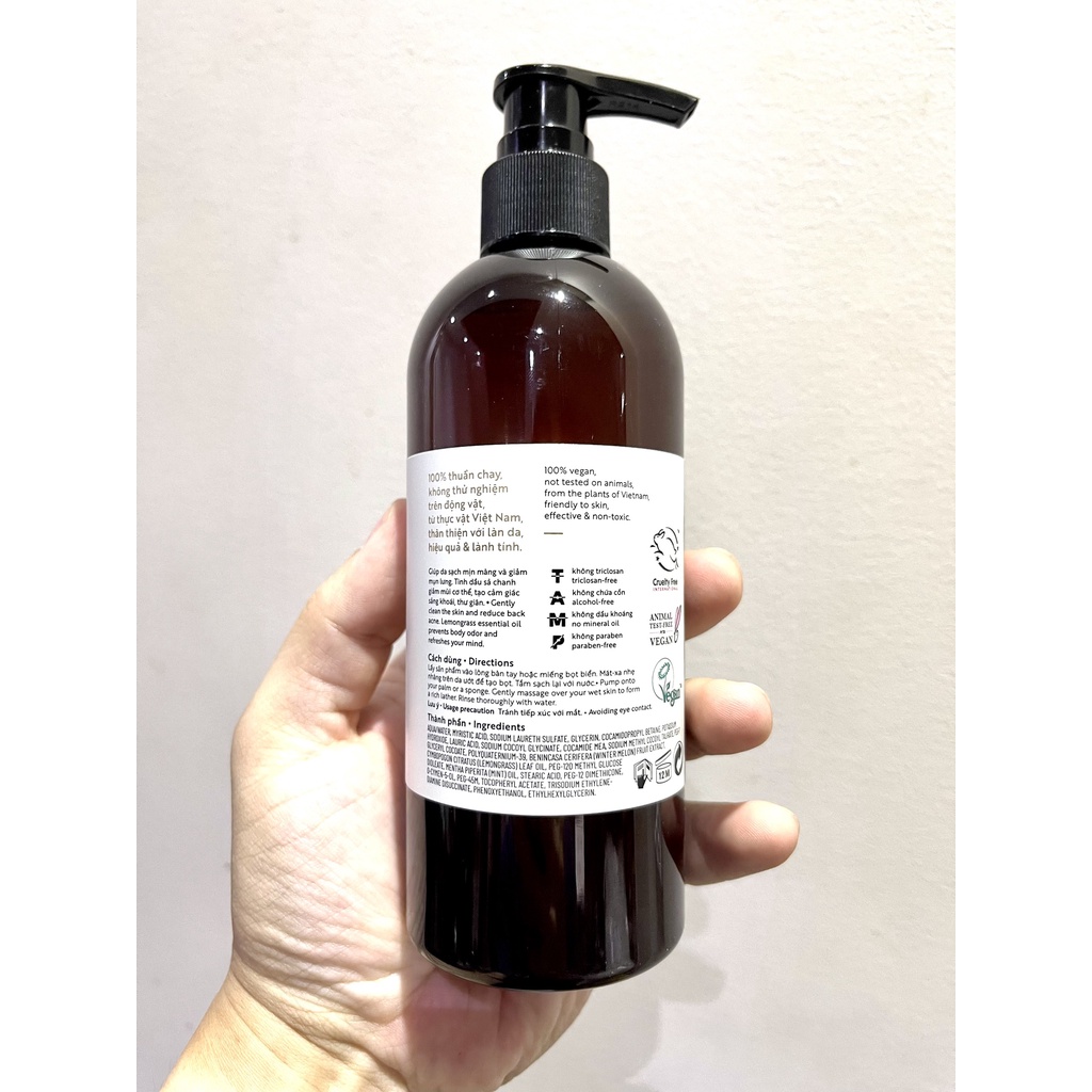 Gel Tắm Bí Đao Sạch Mụn Lưng COCOON 300mlSạch MụnKhử Mùi Hôi