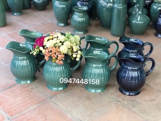 Lọ hoa men hoả biến - dáng bình sữa
