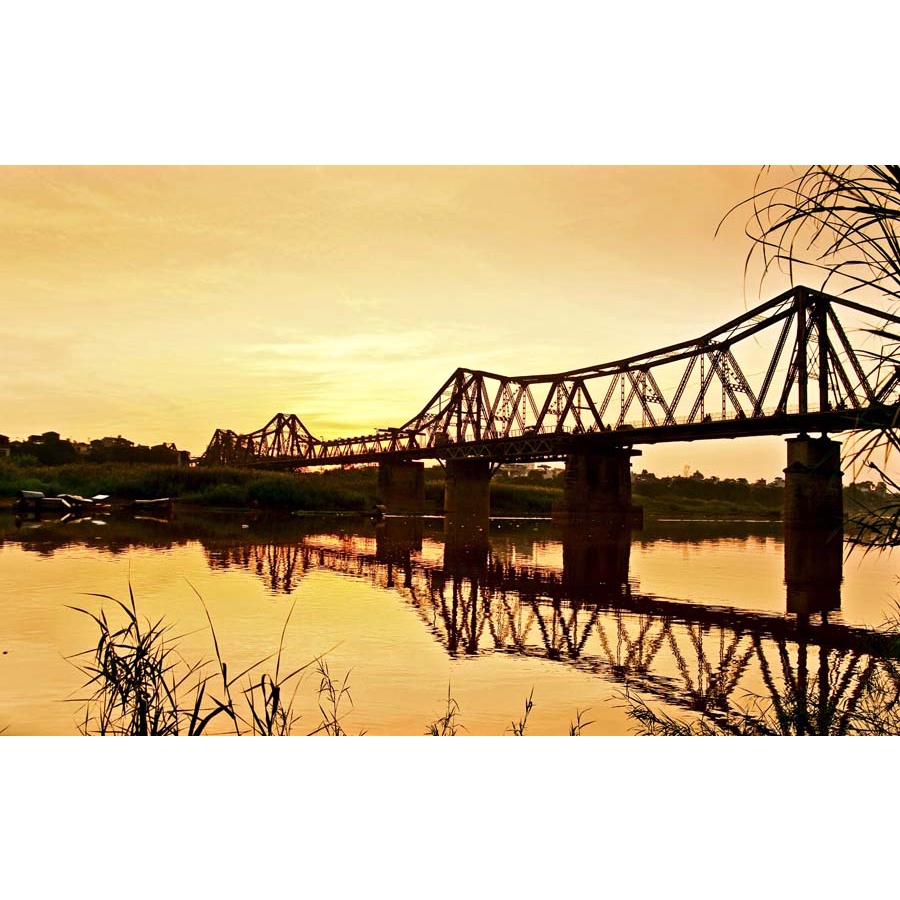 Tranh dán tường Trang Trí Cửa Hàng cao cấp địa danh nổi tiếng Hà Nội
