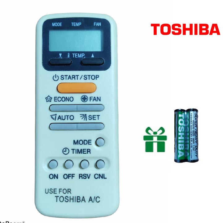 điều khiển điều hoà toshiba remote máy lạnh toshiba WC-E1NE( tặng cặp pin)