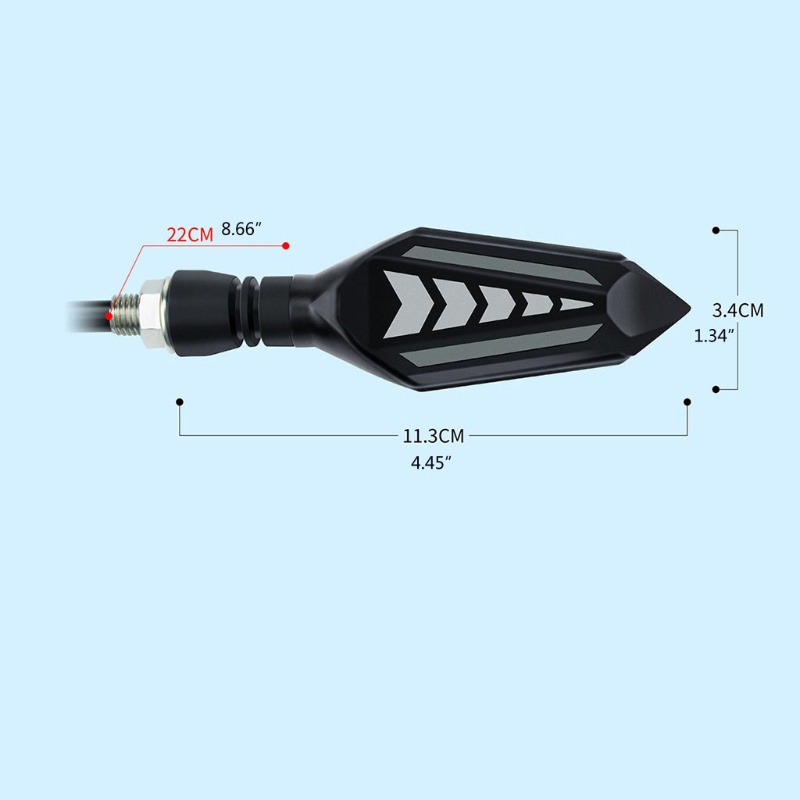 Set 2 Đèn Xi Nhan 12V 12V Ánh Sáng Vàng Hổ Phách Dành Cho Xe Mô Tô