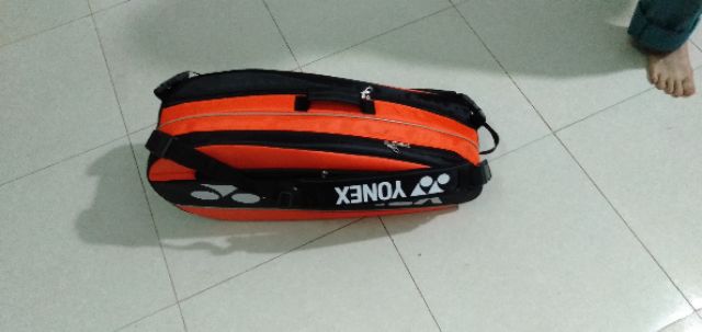 Bao vợt cầu lông 2 ngăn chính màu cam