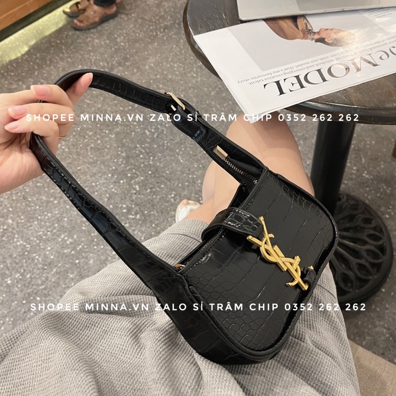 Túi kẹp nách nữ đeo vai Y &amp; L tag vàng thời trang trẻ trung phong cách hàng hót