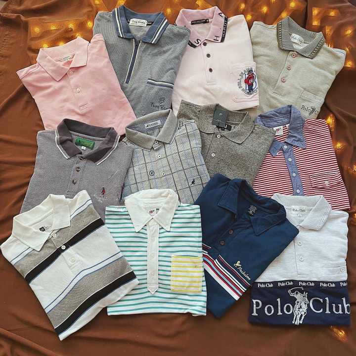 [Chọn Mẫu] Áo Polo Nam, Áo Thun Polo Cổ Bẻ, Áo Thun Polo Nam 2Hand Chất Vải Cotton Cao Cấp Secondhand - Mẫu 1