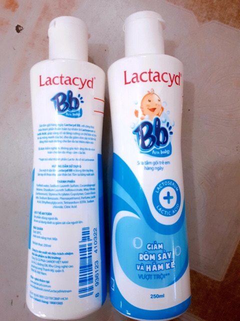 Tắm rôm sảy LACTACYD BB 250ml hsd xa