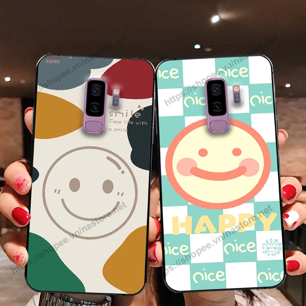 Ốp lưng Samsung S9 / S9 Plus / S9+ mặt cười, họa tiết caro đơn giản đẹp cute