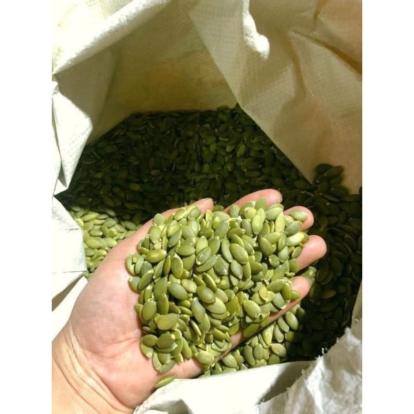 1kg NHÂN HẠT BÍ XANH ĐÃ TÁCH VỎ RANG CHÍN - nguyên vị, béo thơm