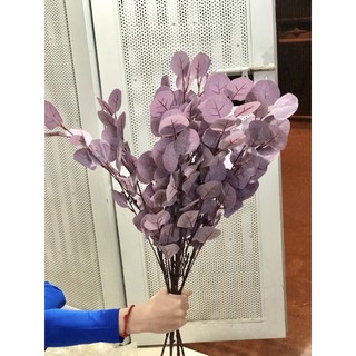 [Hoa lụa cao cấp] Cành lá tai voi giả