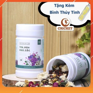 Trà Thảo Mộc Trà Hoa Ngũ Cốc Saha Giúp Mát Gan An Thần Lưu Thông Máu Huyết Hộp 500g – Tặng Kèm Bình Nước Thủy Tinh