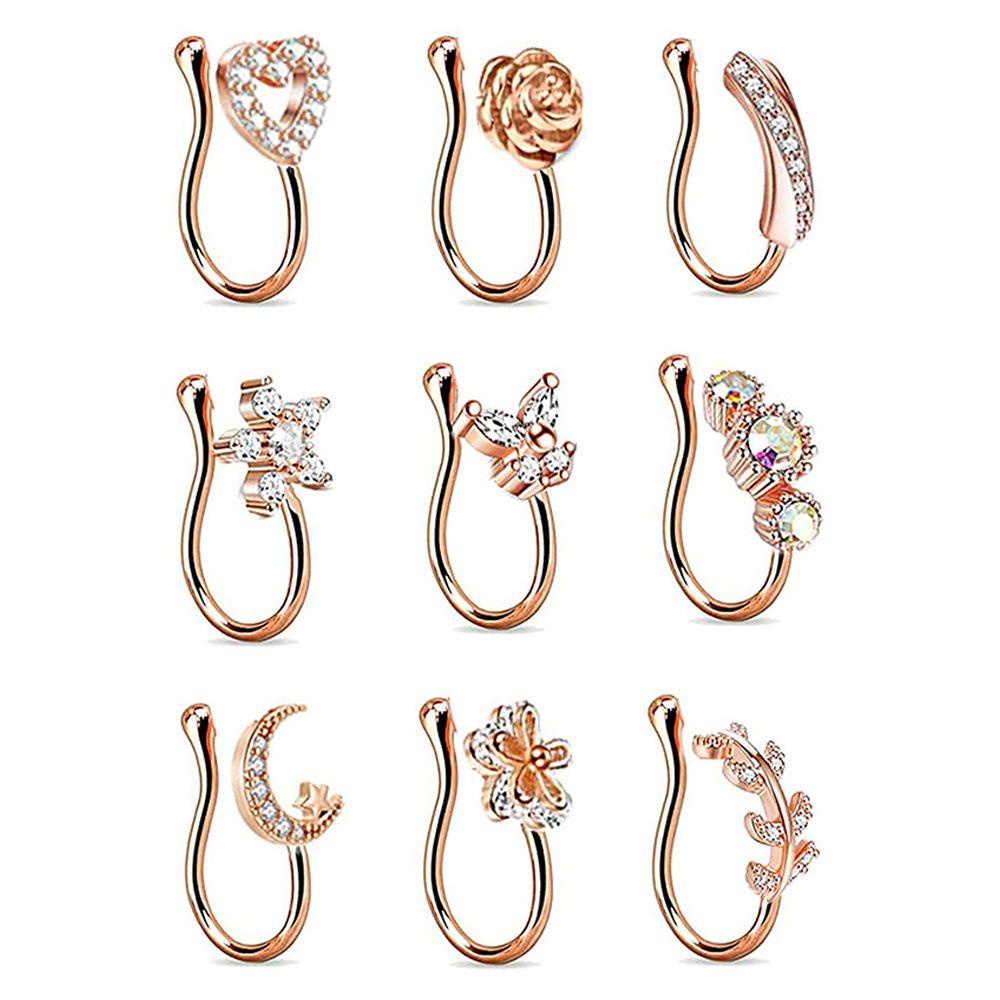 Set 9 Khuyên Mũi Kiểu Dáng Thời Trang Cá Tính