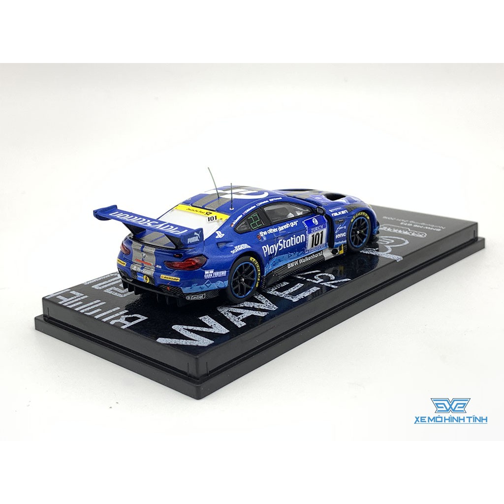 Xe Mô Hình BMW M6 GT3 Nurburgring 24H 2016 1:64 Tarmac Works ( Xanh #101 )