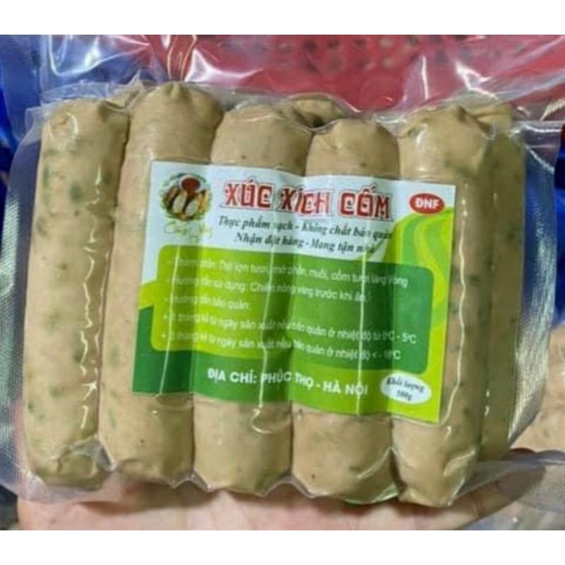 Xúc xích cốm non túi 500g