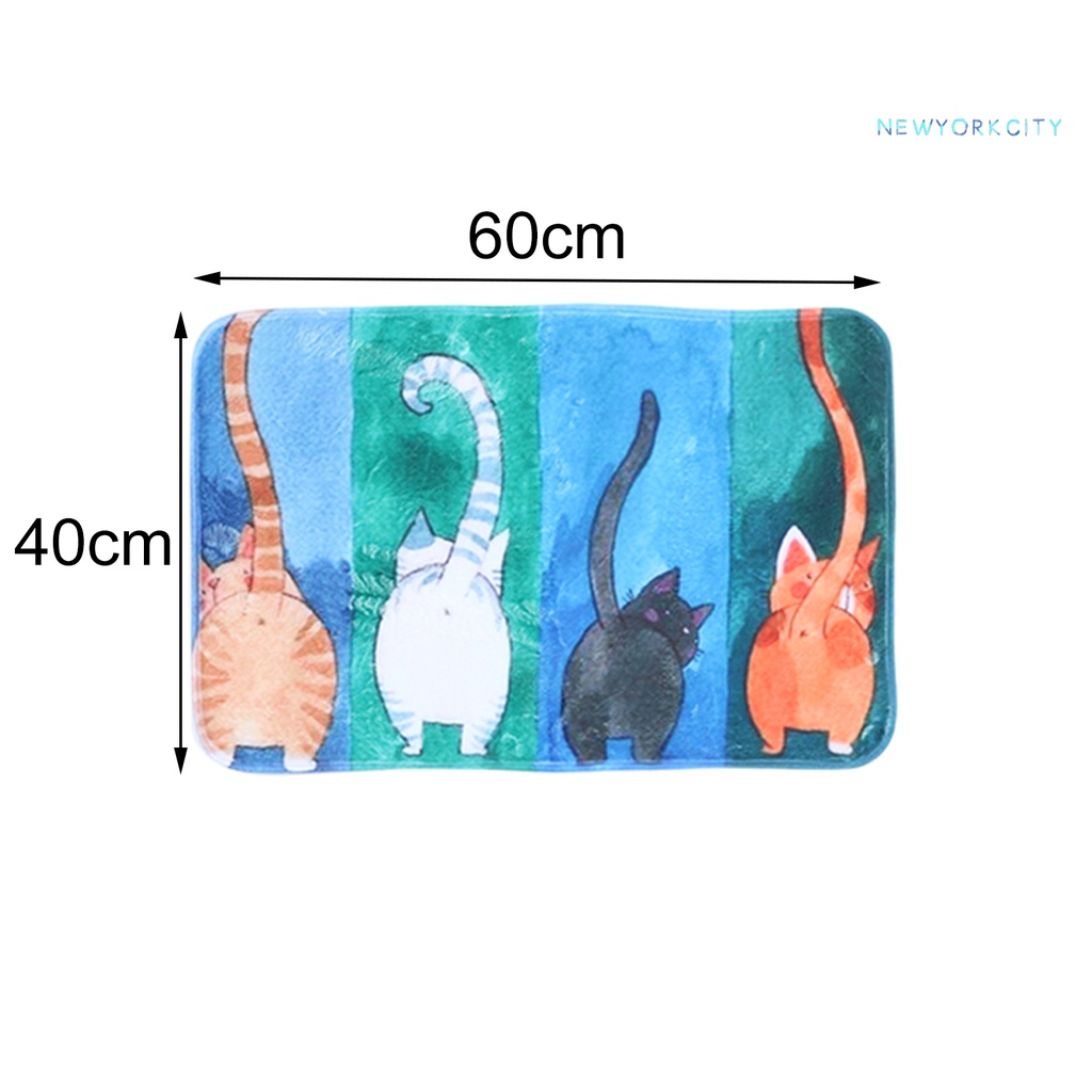 Thảm Chùi Chân Chống Trượt Hình Mèo Dễ Thương