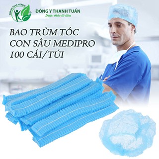 Bao Trùm Tóc Con Sâu Medipro 100 Cái/Túi