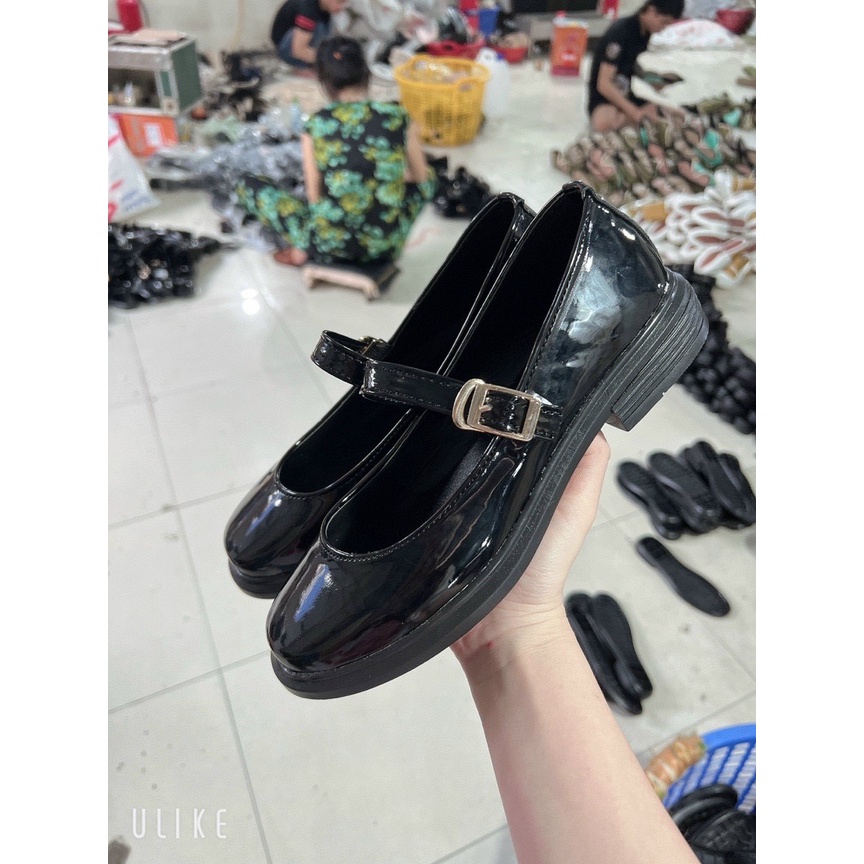 Giày Búp Bê Nữ Mũi Vuông Đế Đốc 2cm Thời Trang Cá Tính