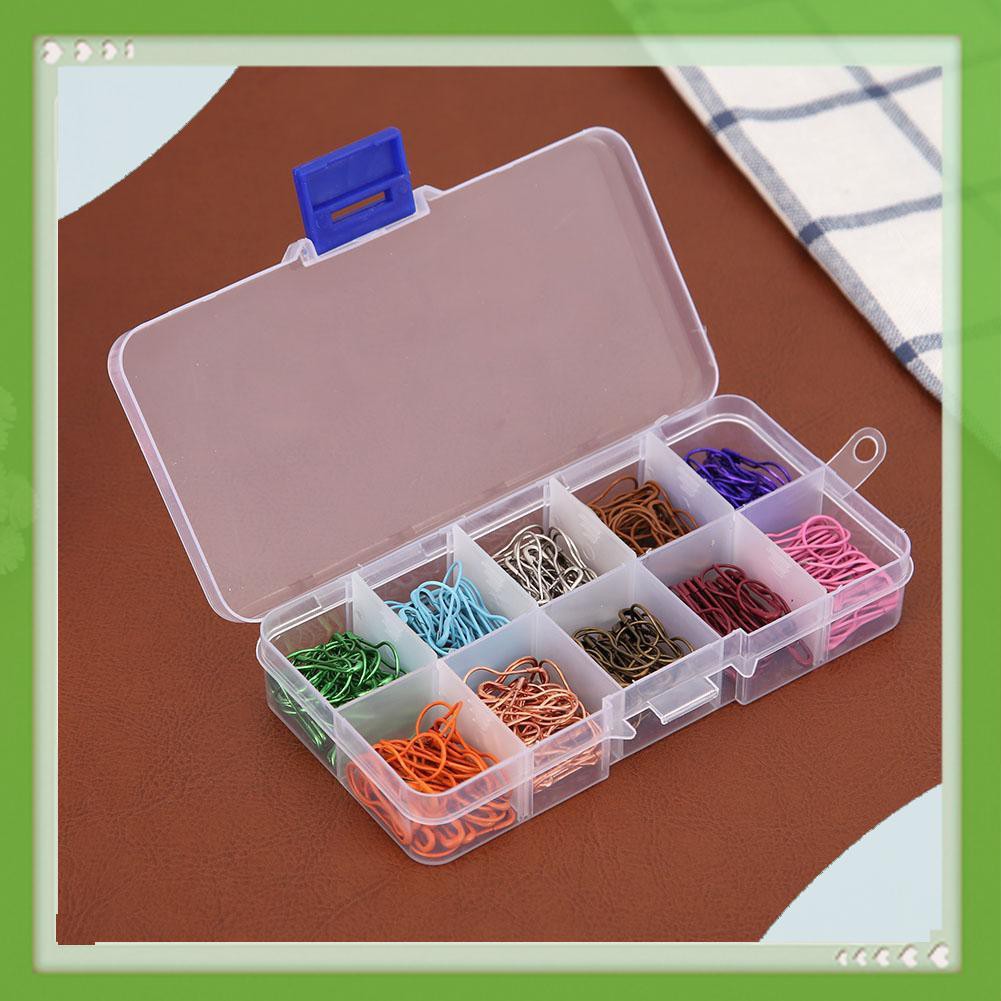 Bộ 300 Kim Băng Hình Quả Bầu 10 Màu Khác Nhau Dùng Trong May Mặc