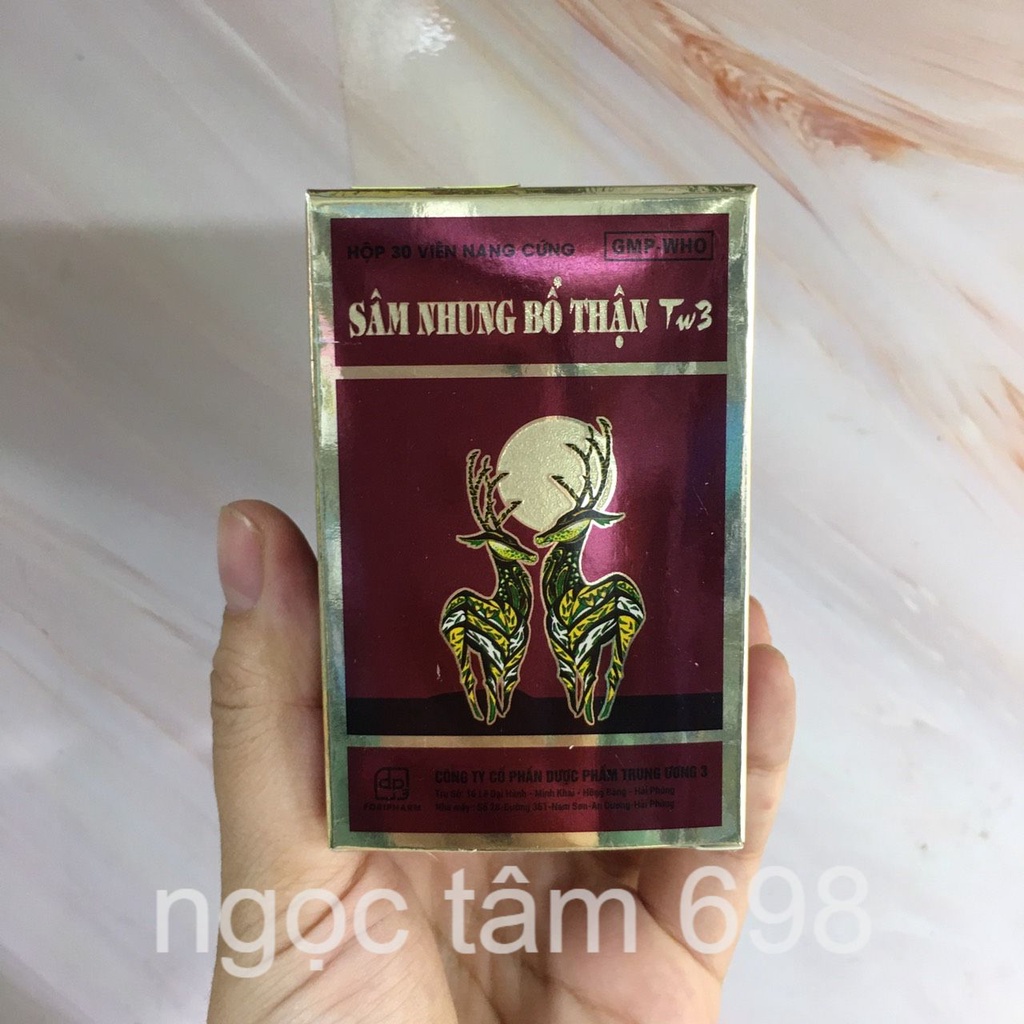 SÂM NHUNG BỔ THẬN TW3 bổ thận cố tinh, bổ thận tráng dương