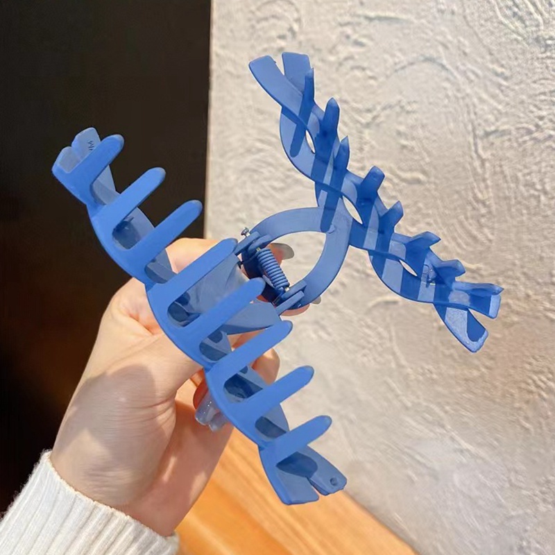 Kẹp Tóc Càng Cua Màu Xanh Dương Phụ Kiện Thời Trang Cho Nữ AB127