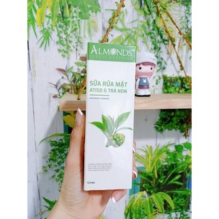 Sữa rửa mặt trà xanh atiso Almonds ( mẫu mới 2020)