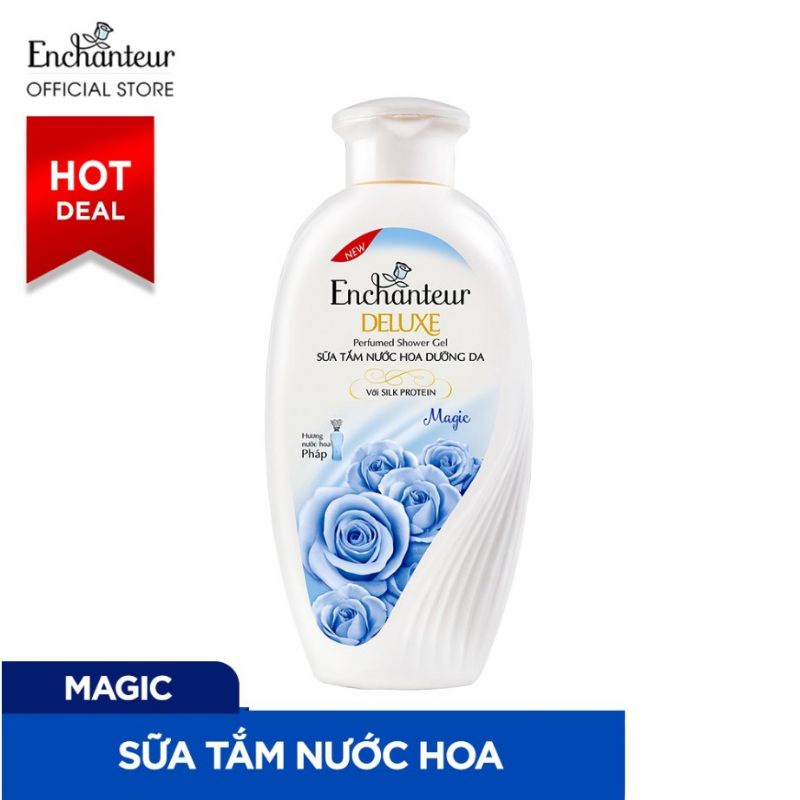 Sữa Tắm Trắng Và Dưỡng Ẩm Enchanteur Charming chai 100ml