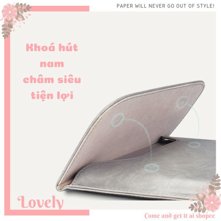 HÀNG CAO CẤP -  Túi chống sốc bao da Laptop / Macbook cao cấp 13,3 14 15,6 inch PU01 - Bảo Hành 1 Năm - Đựng Bao Da Nam 