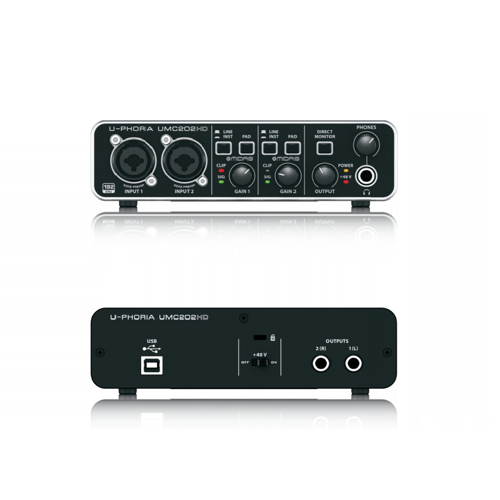 Soundcard Behringer U-PHORIA UMC202HD - Card âm thanh