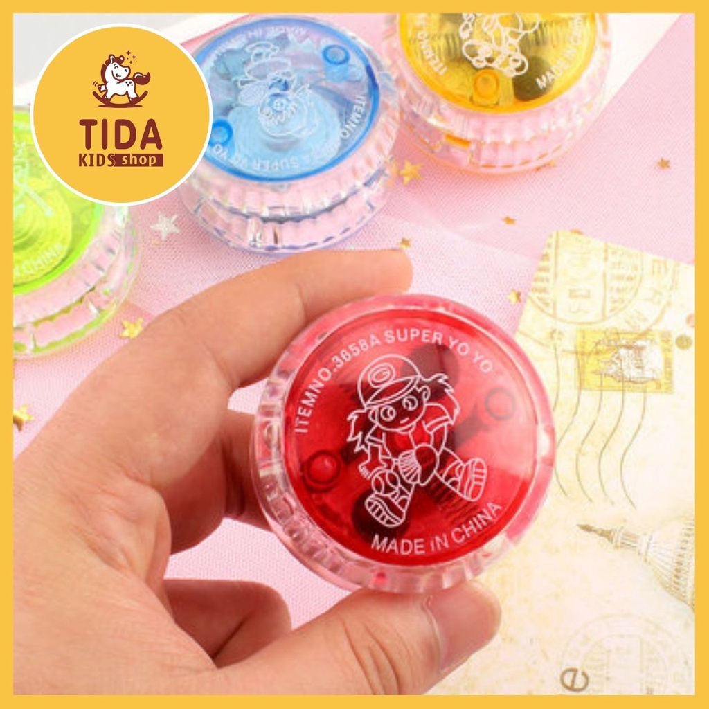 Đồ Chơi Yoyo Có Đèn Led Phát Sáng ⚡ HÀNG ĐẸP ⚡ Dùng Làm Quà Tặng Cho Bé Từ 3 Tuổi, Đồ Chơi Giải Trí TiDa Kids Shop