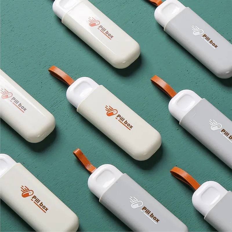 Hộp Đựng Thuốc Mini Bằng Nhựa ABS Chống Bụi Có Nắp Đậy Kích Thước 11.2*4CM