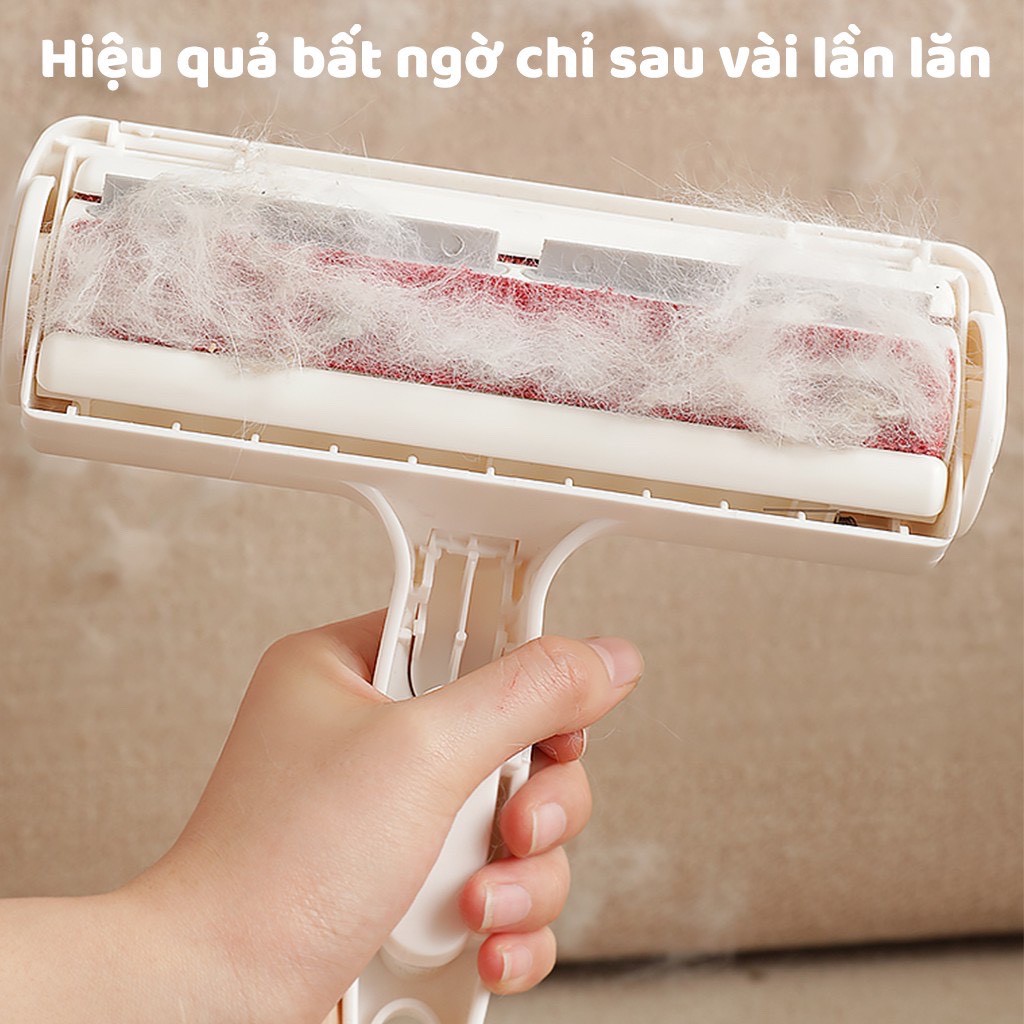Cây lăn lông mèo, cây lăn lông tĩnh điện hút sạch lông chó mèo